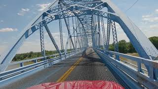 Historic but Scary Brookport Bridge  From Illinois to Paducah KY [upl. by Nerrej]