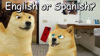 Doge tries the English or Spanish trend [upl. by Scully]