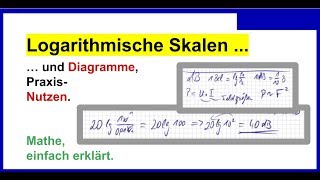 Dezibel Bel Berechnung Herleitung und Herkunft Logarithmus anwenden [upl. by Ferrick739]