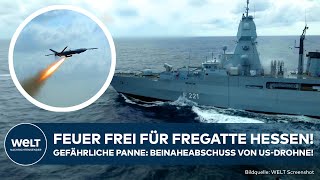 FREGATTE HESSEN Erfolge und Pannen im Roten Meer Deutsches Kriegsschiff bekämpft HuthiDrohnen [upl. by Culver]