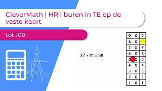 CleverMath  HR  buren in TE op de vaste kaart tot 100 [upl. by Gnilsia]