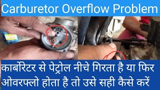 Carburetor Overflow Problem [upl. by Wattenberg]