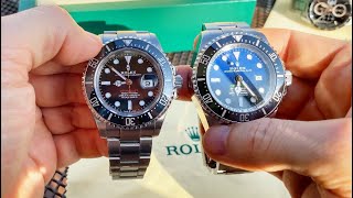 Rolex Deepsea and Rolex Seadweller comparison [upl. by Yesor]