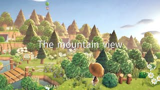 【あつ森】緑生い茂る自然島 山の景色  The Mountain View  Animal Crossing New Horizons [upl. by Springer]