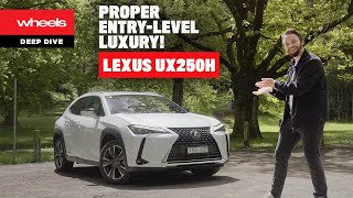 Lexus UX detailed review Entrylevel luxury  Wheels Australia [upl. by Derinna7]