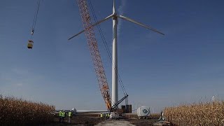 MidAmerican Energy repowering old wind turbines [upl. by Ahsirat799]