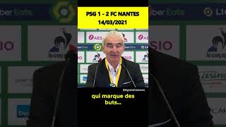 Domenech fier de la victoire du FC Nantes à Paris 2021 [upl. by Joannes]