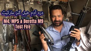 M4 vs MP5 Epic Test Fire in the Worlds Wildest Weapons Bazaar  Darra Adam Khel Guns Market [upl. by Ahsercul]