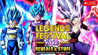 ¡¡OFICIAL REVEALS amp STUFF ESPECIAL LEGENDS FESTIVAL 2023 DIRECTO DRAGON BALL LEGENDS [upl. by Assile7]