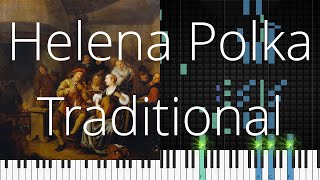 🎹 Helena Polka Traditional Synthesia Piano Tutorial [upl. by Renckens559]