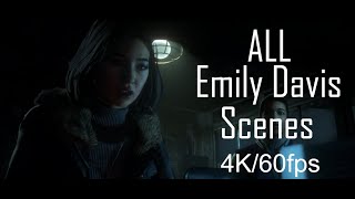 Until Dawn All Emily Davis Scenes 4K 60fps [upl. by Enayd474]