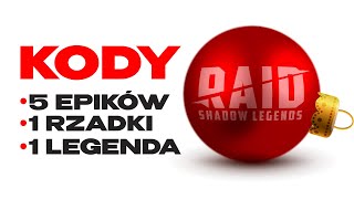 2024 🎄 Raid Shadow Legends kody promocyjne 🎄 po polsku [upl. by Paco]