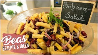 Bohnensalat Rezept 🥗 Schneller Grillsalat mit verschiedenen Bohnen [upl. by Kaufmann645]