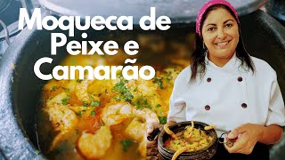 Moqueca de peixe ao molho de camarão [upl. by Aikemaj]