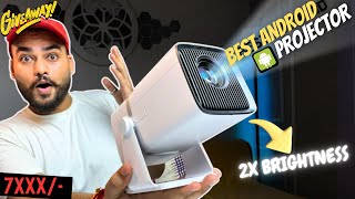 Best BUDGET ANDROID PROJECTOR for Home Theater Android 13  WZATCO Yuva Go 🔥🔥 [upl. by Edric]