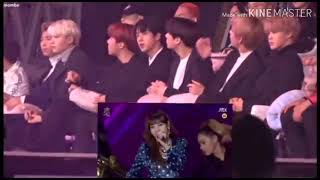 BTS REACTION TO BLACKPINK GDA 2018 [upl. by Alyakem]