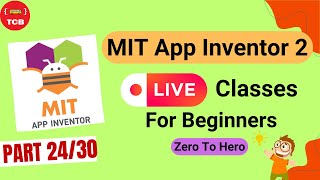 Day 24 Make Your Apps Faster Optimize Performance in MIT App Inventor LIVE [upl. by Asselim115]