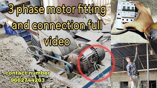 3 phase motor connection and fitting full video  mjelectrical94 [upl. by Sirovaj]