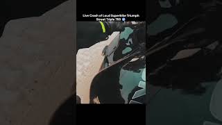 Live Crash of Loud Superbike Triumph Street Triple 765 🥶 crash loud superbike triumph zx10r [upl. by Neelac618]