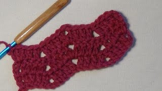 How to Crochet the quotKeyhole Ripple Stitchquot [upl. by Lauhsoj]