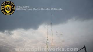 PFX23216 20 Shot Daytime Color Smoke w Salute [upl. by Pickering875]