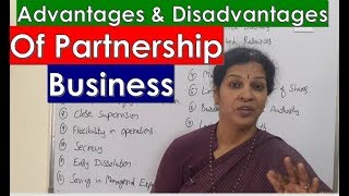 quotAdvantages amp Disadvantage of Partnershipquot In BOM Subject [upl. by Analak]