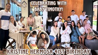 Kristine Hermosa at 41 🤍 celebrating with baby Timothy simpleng lunch kasama ang mahal sa buhay [upl. by Modesta]