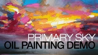 Primary Sky Painting Demo [upl. by Harry]