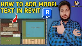 How to Add Model Text in Revit  Tutorial urdu hindi 2024 [upl. by Lidstone152]