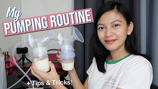 My Pumping Routine amp Breastmilk Storage  Tips amp Tricks 🍼 [upl. by Hahnert]