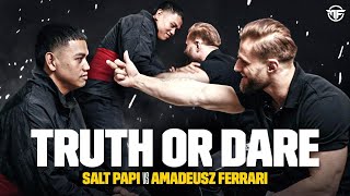 Salt Papi vs Amadeusz Ferrari  TRUTH OR DARE  Misfits Boxing [upl. by Truman]