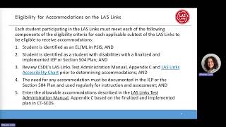 CSDE Policies for LAS Links Online Administration Training [upl. by Allred]