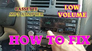 How to fix a cassette mp3 adapter with very LOW VOLUME [upl. by Oconnor250]