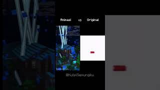 Animasi VS Original Ketika Hujan Tapi Ada Petir Saat Malam Hari animasi minecraft indonesia [upl. by Justus]