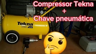 Compressor TEKNA CP8550  CHAVE PNEUMÁTICA [upl. by Enois639]