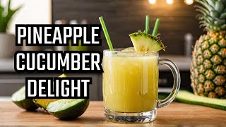 Best Pineapple Cucumber Juice Recipe [upl. by Bilat]