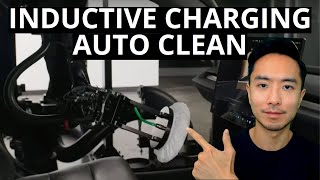 Tesla Inductive Charging and Auto Cleaning for Robotaxi from We Robot [upl. by Ijan]