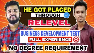 He Got Placed through RELEVEL  BUSINESS DEVELOPMENT TEST BY RELEVEL  RELEVEL by Unacademy [upl. by Aronel115]