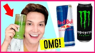 COMO HACER UNA BEBIDA ENERGÉTICA NATURAL FÁCIL Y RÁPIDO  DIY  RED BULL MONSTER  AndyZaturno [upl. by Atteras709]