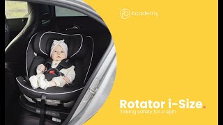 Rotator iSize Plus Car Seat  How to spin  Ickle Bubba [upl. by Aleik]