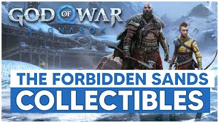 God of War Ragnarök  The Forbidden Sands ALL Collectible Locations Ravens Chests Upgrades 100 [upl. by Gildea995]