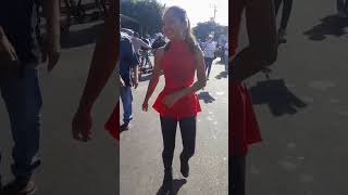 karlita jr bailando batucada baile sonsonate bailarinesprofesionales [upl. by Kaine]