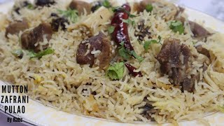 How To Make Mutton Zafrani Pulao  Zafrani Yakhni Pulao  Mutton Pulao [upl. by Hanafee]