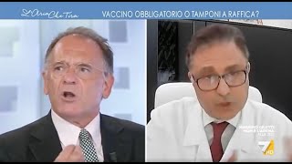 Claudio Giorlandino contro Alessandro Cecchi Paone quotSono completamente pro vax ma vaccinare [upl. by Qifahs636]