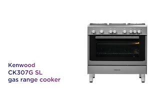 Kenwood CK307G SL 90 cm Gas Range Cooker – Grey amp Chrome  Product Overview  Currys PC World [upl. by Callum]