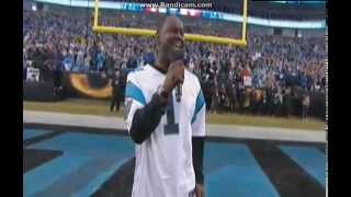 Wow  Brian Mcknight Sings National Anthem Panthers vs Cardinals Amazing  Video [upl. by Esenej]