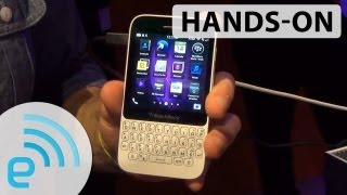 BlackBerry Q5 handson  Engadget [upl. by Llennor109]