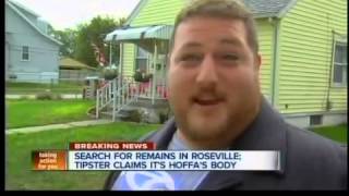 Search for remains in Roseville Tipster claims its Hoffa [upl. by Fasto559]