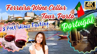 Portuguese Ferreira Wine Cellar Tour Cum Port Wine Tasting Experience Porto Portugal [upl. by Fran917]