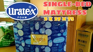 UNBOXING Uratex Singlebed Mattress  Super MM [upl. by Ramedlab]